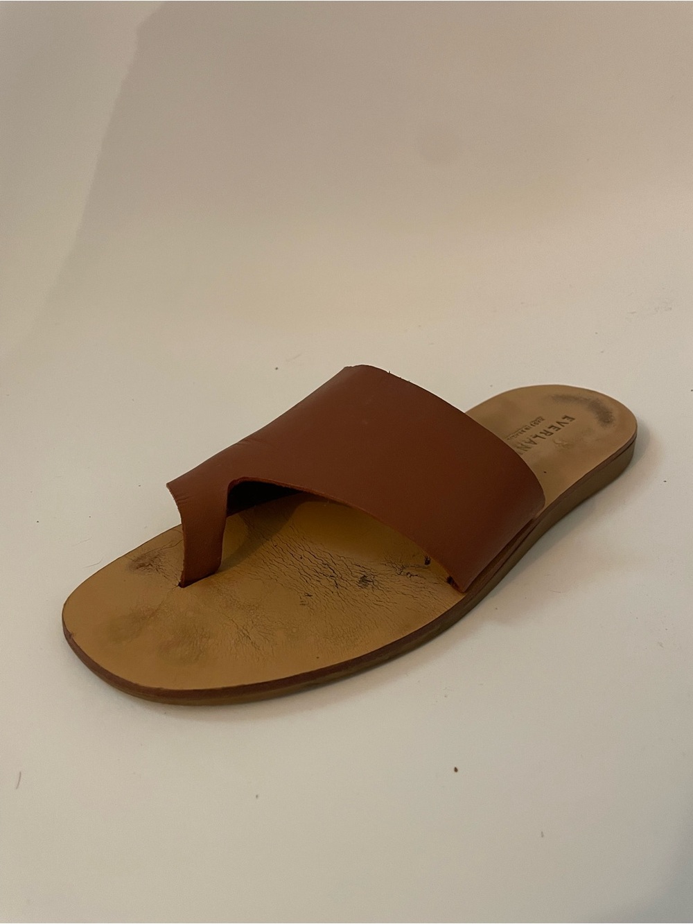 Everlane Brown Leather Slide Sandal 7.5